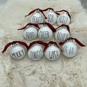 Farmhouse style word Ornaments